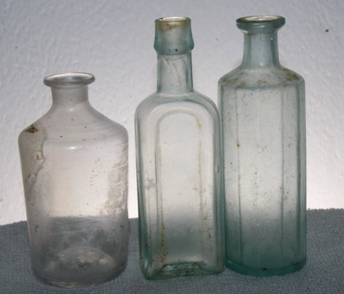 Pontil medicine bottle lot - medicine, of